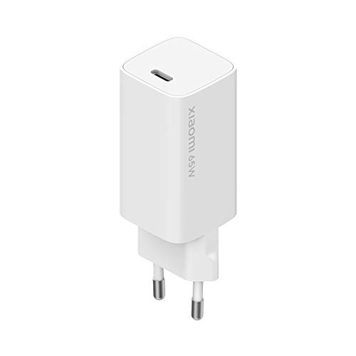 Xiaomi Mi 65W Fast Charger USB-C Ladegerät für Smartphone, Tablet, Notebook UVM. (65 Watt, GaN Technologie, 1m USB-C Kabel, universelle Kompatibilität, Multi-Protect-Sicherheitssystem, kompakte Form), Weiß von Xiaomi