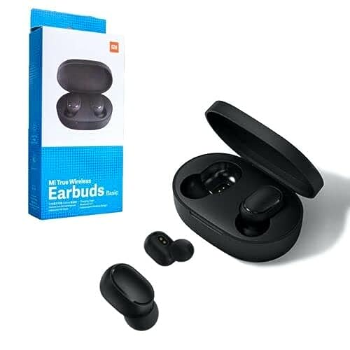 Xiaomi Mi True Wireless Earbuds Basic 2 Kopfhörer, kabellos, Bluetooth 5.0, schweißfest, IPX4, True Stereo, Bluetooth-Kopfhörer mit Mikrofon, Schwarz, pequeño von Xiaomi