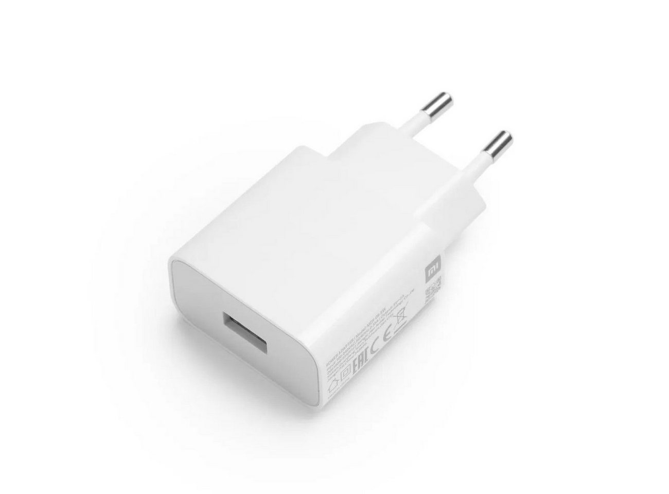 Xiaomi Original Wandladegerät (nur Kopf) Schnellladegerät 2A in Weiß Schnelllade-Gerät (1-tlg) von Xiaomi