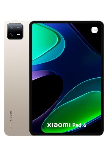 Xiaomi PAD6 6 128 GB, Ladegerät inklusive 33 W, Display 11 Zoll, Schnellladung, Akku 8840 mAh, 18 Stunden Akkulaufzeit, Gold von Xiaomi