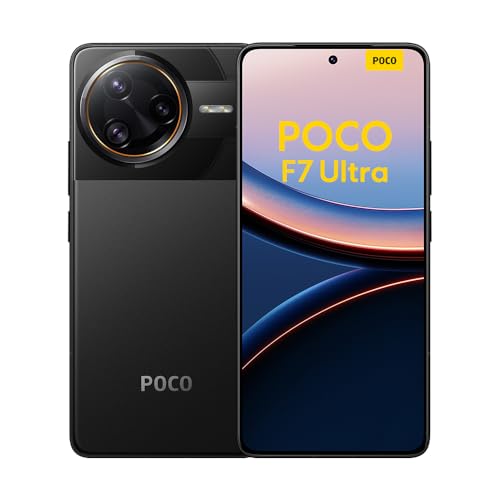 Xiaomi Poco F7 Ultra Smartphone, 12+256GB, Schwarz, Handy ohne Vertrag, 50 MP, 120Hz AMOLED Display, Snapdragon Flaggschiff-Prozessor, 5300mAh Akku, 120W HyperCharge, HyperAI, Dual-SIM von Xiaomi