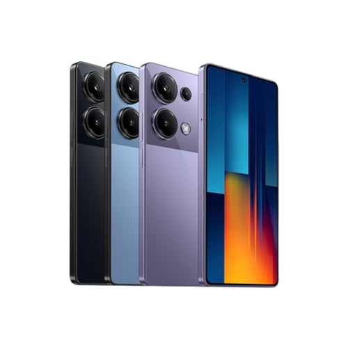 Xiaomi Poco M6 Pro Unlocked Smartphone Global Version 8+256GB 6.67" 120Hz AMOLED Display 64MP AI Triple Kamera Helio G99-Ultra 5000mAh Akku 67W Turbo Charging Blau von Poco