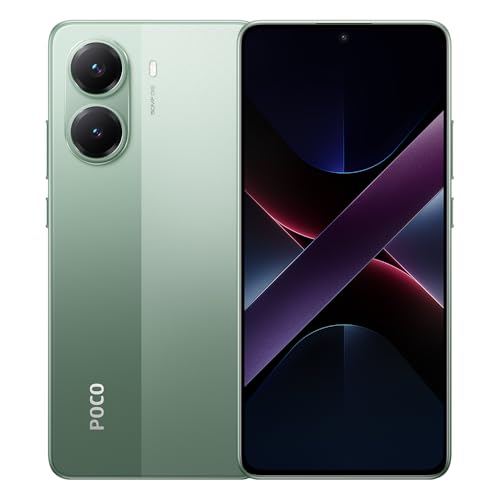 Xiaomi Poco X7 Pro 5G Smartphone 8GB RAM 256GB ROM, Dimensity 8300-Ultra, 6,67-Zoll-AMOLED-Display, 6000 mAh Akku,90W Turboladung, 64 MP Dreifachkamera,Grün von Xiaomi