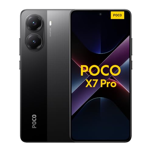 Xiaomi Poco X7 Pro Smartphone, 12+512GB, Schwarz, 50MP Hauptkamera mit OIS, 6000mAh (typ.) Akku mit 90W HyperCharge, IP68, KI-Funktionen von Xiaomi