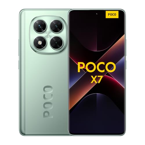 Xiaomi Poco X7 Smartphone, 12+512GB, Grün, 50MP Hauptkamera mit OIS, 5110mAh Akku, IP68 von Xiaomi