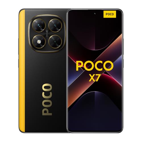 Xiaomi Poco X7 Smartphone, 12+512GB, Schwarz, 50MP Hauptkamera mit OIS, 5110mAh Akku, IP68 von Xiaomi