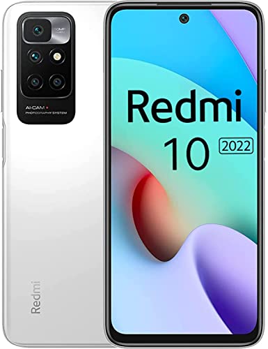 Xiaomi Redmi 10 (2022) - Smartphone 64GB, 4GB RAM, Dual SIM, Pebble White von Xiaomi