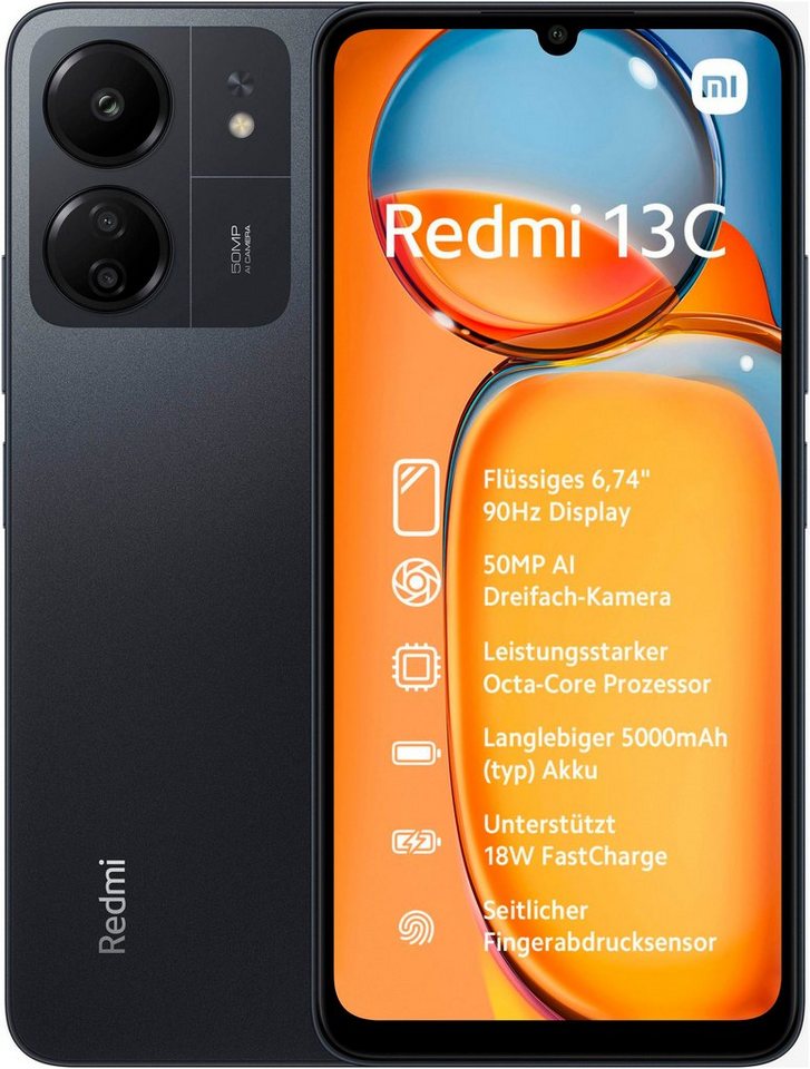 Xiaomi Redmi 13C 128GB Smartphone (17,1 cm/6,74 Zoll, 128 GB Speicherplatz, 50 MP Kamera) von Xiaomi