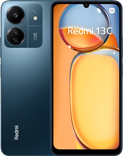 Xiaomi Redmi 13C Smartphone, 8+256 Handy ohne Vertrag, Flüssiges 6,74" 90Hz Display, 50MP AI Dreifach-Kamera, 5000mAh Akku, Blau (DE Version + 2 Jahre Garantie) von Xiaomi