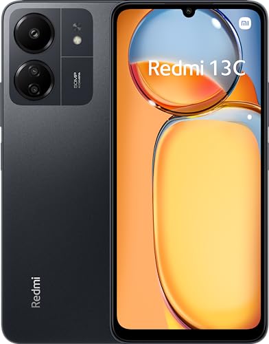 Xiaomi Redmi 13C Smartphone, 8+256 Handy ohne Vertrag, Flüssiges 6,74" 90Hz Display, 50MP AI Dreifach-Kamera, 5000mAh Akku, Schwarz (DE Version + 2 Jahre Garantie) von Xiaomi