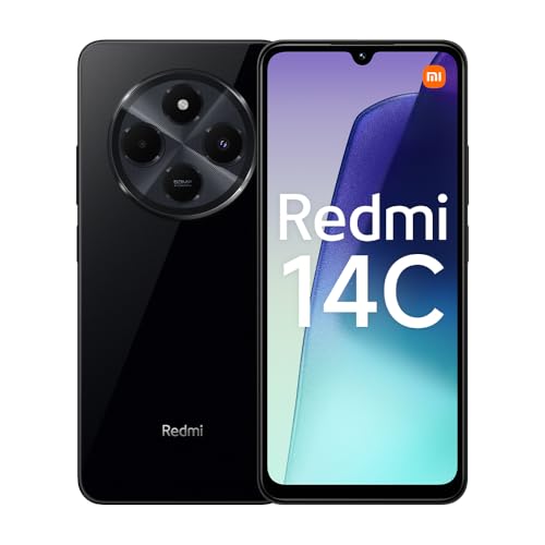 Xiaomi Redmi 14C 4G Smartphone, 4 + 128 GB, 2,0 GHz, 17,5 cm (6,9 Zoll) Display, stilvolles Design, 50 MP AI-Dual-Kamera, massiver 5160-mAh-Akku, 18 W Schnellladung (UK-Version + 2 Jahre Garantie + von Xiaomi