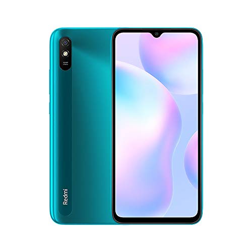 Xiaomi Redmi 9A Smartphone, 2 GB RAM, 32 GB ROM, Mobiltelefon, Display 6,53 Zoll (16,53 cm), HD+ MTK Helio G25 Octa-Prozessor, Dual SIM + Micro-SD, 13 MP Kamera AI Face Unlock-Version (grün) von Xiaomi