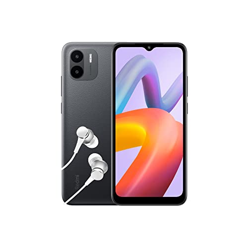 Xiaomi Redmi A2 Smartphone + Kopfhörer, 2+32GB, Handy ohne Vertrag, 6,52" HD+Display, 5.000 mAh, MediaTekHelio G36, 8MP AI Dual Kamera, Dual-SIM, Black (DE Version) von Xiaomi