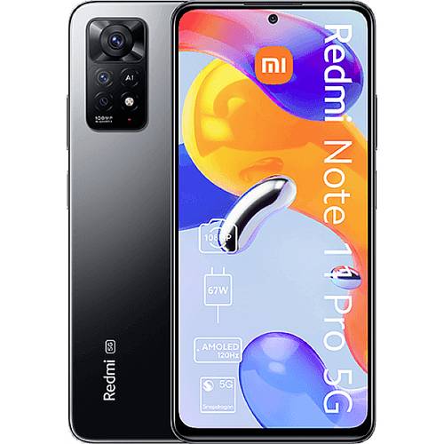 Xiaomi Redmi Note 11 Pro 5G Smartphone 128GB 16.9cm (6.67 Zoll) Graphitgrau Android™ 11 Dual-SIM von Xiaomi
