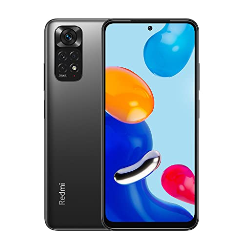 Xiaomi Redmi Note 11 Smartphone 6,43" FHD+ DotDisplay, 90Hz FHD+ AMOLED DotDisplay, 50MP Al Quad Kamera, 5000mAh (typ) Akku, Dual-SIM 6G 128GB Graphitgrau [Globale Version] von Xiaomi