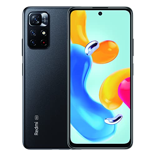Xiaomi Redmi Note 11S 5G, Smartphone, MTK Dimensity 810, 33W Pro, 3-Fach Kamera 50MP AI, NFC, 4+128, schwarz, (ES-Version) von Xiaomi