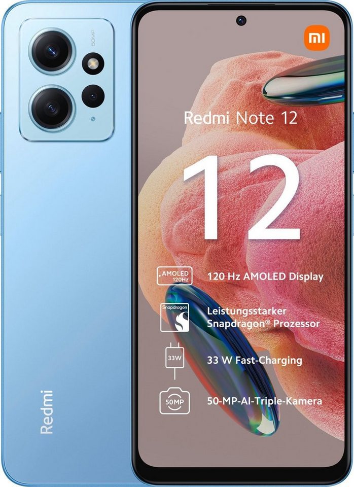 Xiaomi Redmi Note 12 256 GB / 8 GB - Smartphone - ice blue Smartphone Smartphone von Xiaomi