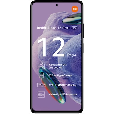 Xiaomi Redmi Note 12 Pro+ 5G 8/256GB Dual-SIM Smartphone midnight black EU von Xiaomi