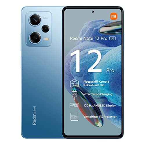 Xiaomi Redmi Note 12 Pro Smartphone 8GB/128GB 6,67"" Display 5000mAh 67W Fast Charging (Sky Blue) von Xiaomi