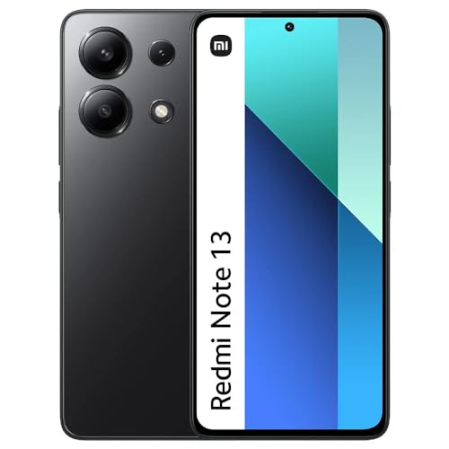 Xiaomi Redmi Note 13 4G Handy 120Hz 6.67" AMOLED Display,8+128GB Smartphone Ohne Vertrag mit Snapdragon 685 Prozessor und 108MP Triple Kamera 5000mAh Akku 33W Schnellladung(Schwarz EU Version) von Xiaomi