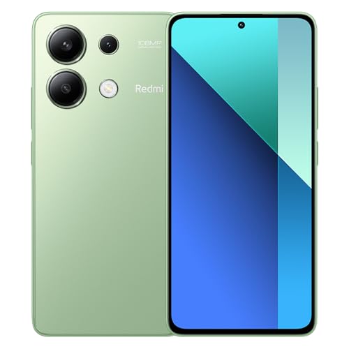 Xiaomi Redmi Note 13 4G Handy 120Hz 6.67" AMOLED Display,8+512GB Smartphone Ohne Vertrag mit Snapdragon 685 Prozessor und 108MP Triple Kamera 5000mAh Akku 33W Schnellladung(Grün EU Version) von Xiaomi