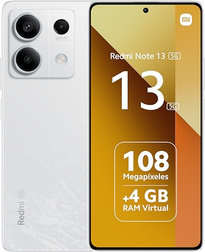 Xiaomi Redmi Note 13 5G 6GB+128GB Handy ohne Vertrag, White (DE Version + 2 Jahre Garantie) von Xiaomi