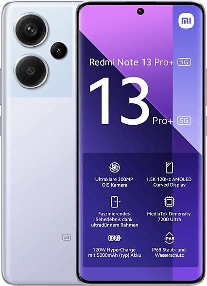 Xiaomi Redmi Note 13 Pro+ 12/512 GB Dual-SIM, violett Xiaomi Redmi Note 13 Pro+ 12/512 GB Dual-SIM, violett von Xiaomi