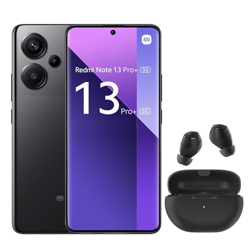 Xiaomi Redmi Note 13 Pro+ 5G 12+512GB Smartphone Handy, 16,9 cm (6.67") Double SIM 5G USB Type-C 16 Go 512 Go 5000 mAh,Midnight Black—Included Earphone von Xiaomi