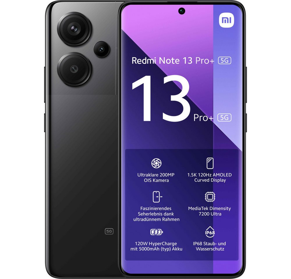 Xiaomi Redmi Note 13 Pro+ 5G 12GB + 512GB Midnight Black Smartphone Smartphone Xiaomi Redmi Note 13 Pro+ 5G 12GB + 512GB Midnight Black Smartphone Smartphone von Xiaomi