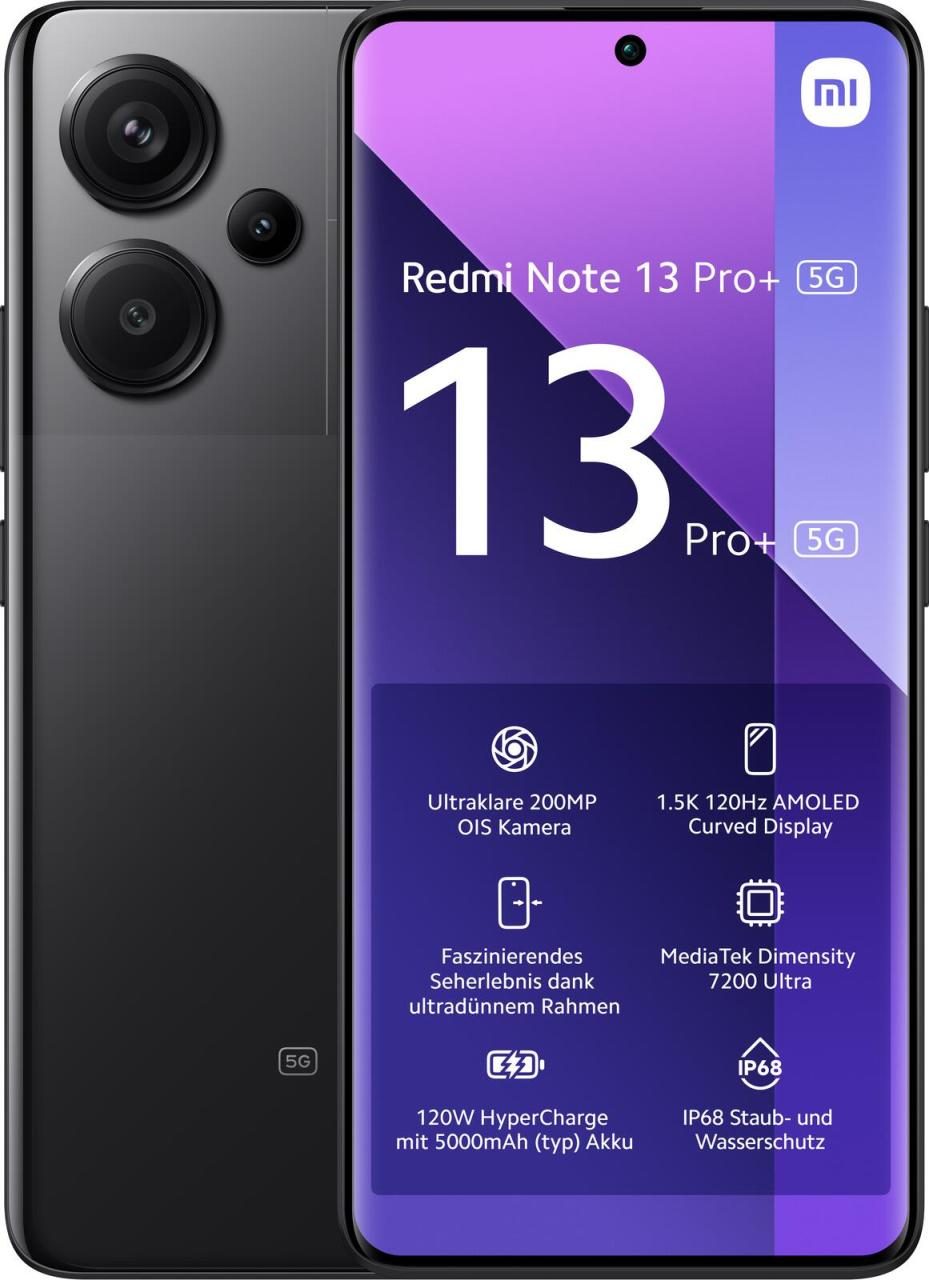 Xiaomi Redmi Note 13 Pro+ 5G 12GB 512B schwarz Xiaomi Redmi Note 13 Pro+ 5G 12GB 512B schwarz von Xiaomi
