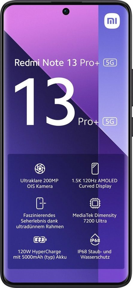 Xiaomi Redmi Note 13 Pro+ 5G 12GB 512GB Black Smartphone Xiaomi Redmi Note 13 Pro+ 5G 12GB 512GB Black Smartphone von Xiaomi