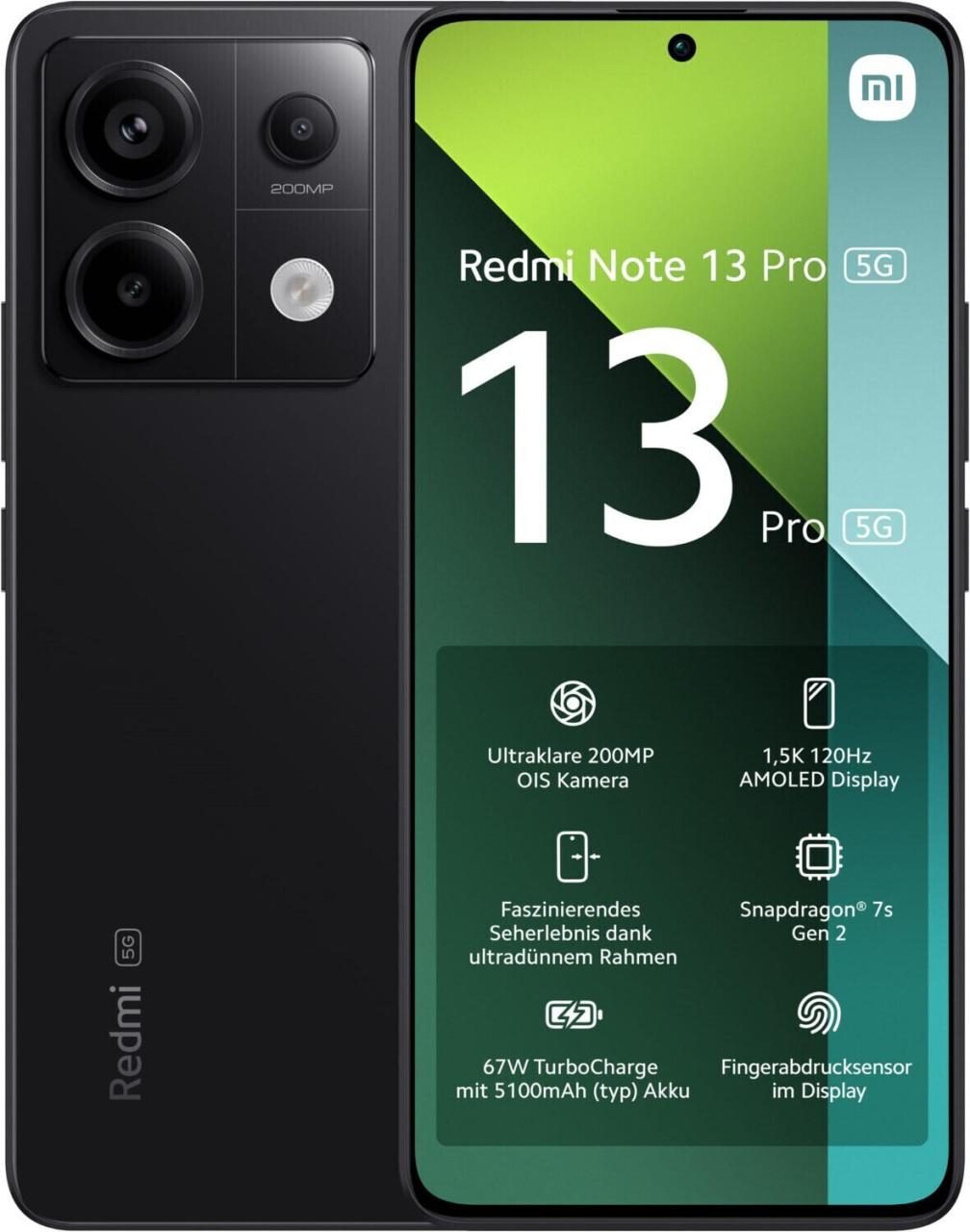 Xiaomi Redmi Note 13 Pro 5G 8/256GB, Schwarz von Xiaomi