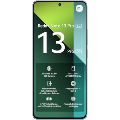 Xiaomi Redmi Note 13 Pro 5G 8/256GB Dual-SIM Smartphone aurora purple Xiaomi Redmi Note 13 Pro 5G 8/256GB Dual-SIM Smartphone aurora purple von Xiaomi