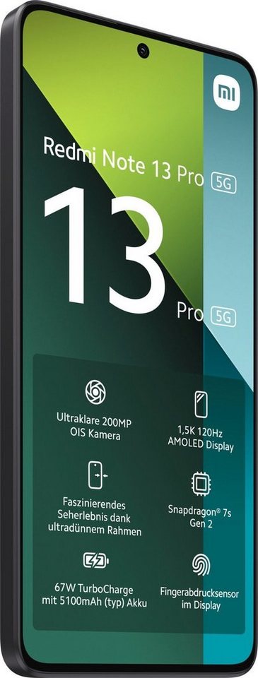 Xiaomi Redmi Note 13 Pro 5G 8GB 256GB Black Smartphone von Xiaomi