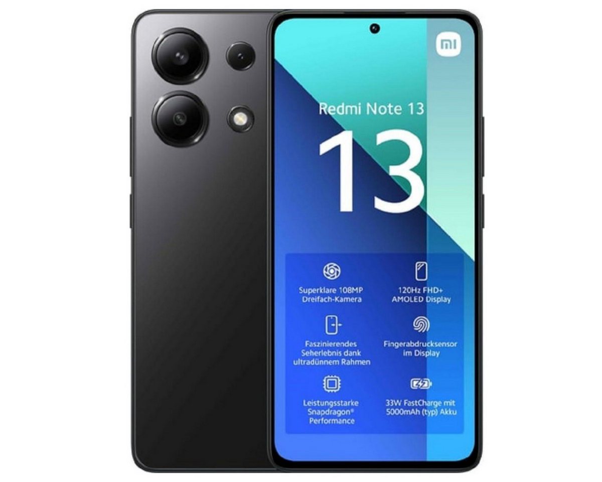 Xiaomi Redmi Note 13 Smartphone (16,94 cm/6,67 Zoll, 128 GB Speicherplatz, 108 MP Kamera, RAM-Erweiterung) von Xiaomi