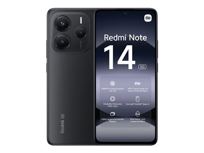 Xiaomi Redmi Note 14 256GB DS Black 6.7 EU 5G (8GB) Android von Xiaomi