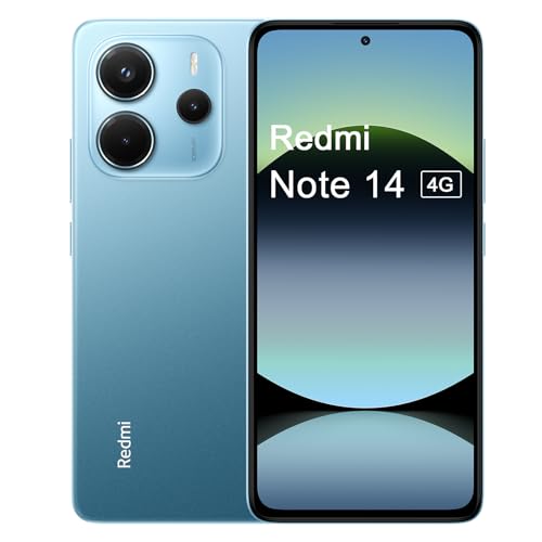 Xiaomi Redmi Note 14 4G Smartphone,8GB + 256GB, Octa-core, Display AMOLED da 120 Hz, Battery 5110 mAh, 33 W, Blue (EU Versione) von Xiaomi MC