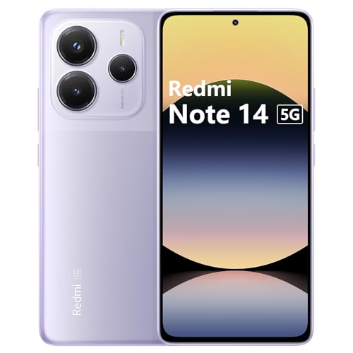 Xiaomi Redmi Note 14 5G 8+256GB, Smartphone 6.67", AMOLED, MediaTek Dimensity 7025-Ultra, Purple (EU Versione) von Xiaomi