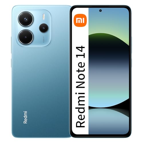 Xiaomi Redmi Note 14 NFC 6GB + 128GB Global Edition Smartphone 6.67 Zoll AMOLED Bildschirm 120Hz 108MP Akku 5500mAh Blau Ohne Ladegerät von Xiaomi