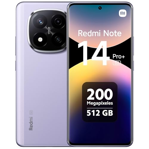 Xiaomi Redmi Note 14 Pro+ 5G Smartphone 12+512GB, 6.67 Super QPD, 120W HyperCharge, Purple (EU Version) von Xiaomi