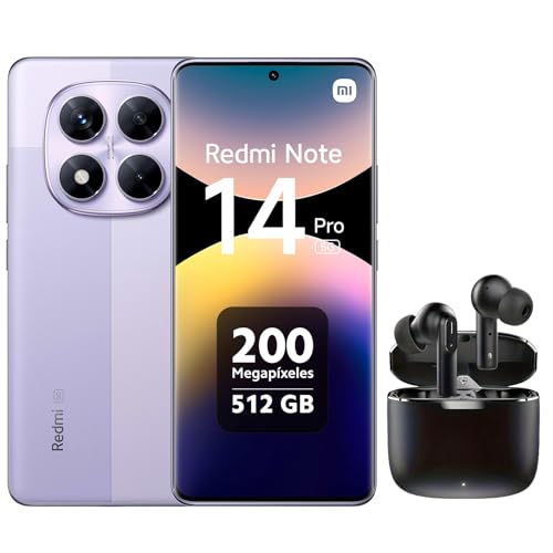 Xiaomi Redmi Note 14 Pro 5G Enthalten Bluetooth-Headset (Phantom Lila Purple, 12 GB RAM, 512 GB Speicher) | Weltpremiere MTK Dimensity 7025 Ultra | 2100 Nits Segmenthellstes 120-Hz-AMOLED von Xiaomi