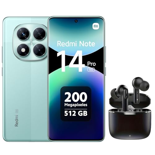 Xiaomi Redmi Note 14 Pro 5G Enthalten Bluetooth-Headset (grün Green, 12 GB RAM, 512 GB Speicher) | Weltpremiere MTK Dimensity 7025 Ultra | 2100 Nits Segmenthellstes 120-Hz-AMOLED von Xiaomi