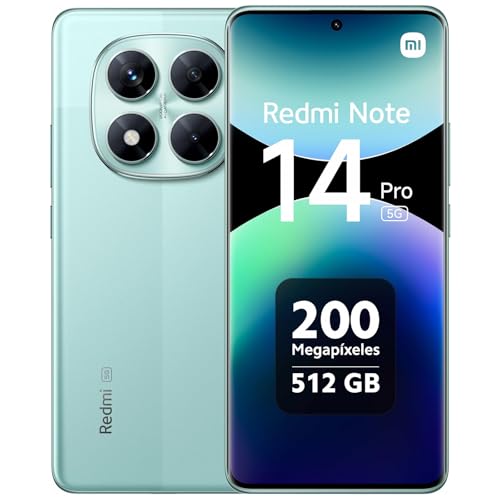 Xiaomi Redmi Note 14 Pro 5G Smartphone 12+512GB, 6.67" Super QPD, Ultra-Clear, Green (EU Versione) von Xiaomi MC