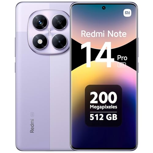 Xiaomi Redmi Note 14 Pro 5G Smartphone 12+512GB, 6.67" Super QPD, Ultra-Clear, Purple (EU Versione) von Xiaomi MC