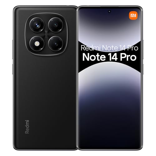 Xiaomi Redmi Note 14 Pro Smartphone 8+256GB 5500mAh Akku 6.67“ AMOLED Display MediaTek Helio G100-Ultra 120Hz Eye-Care Display 200MP Imaging System Schwarz von Xiaomi