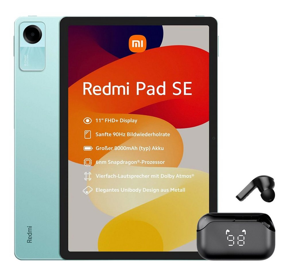 Xiaomi Redmi Pad SE 8GB+256GB & Bluetooth Kopfhörer Tablet (11, 256 GB)" von Xiaomi
