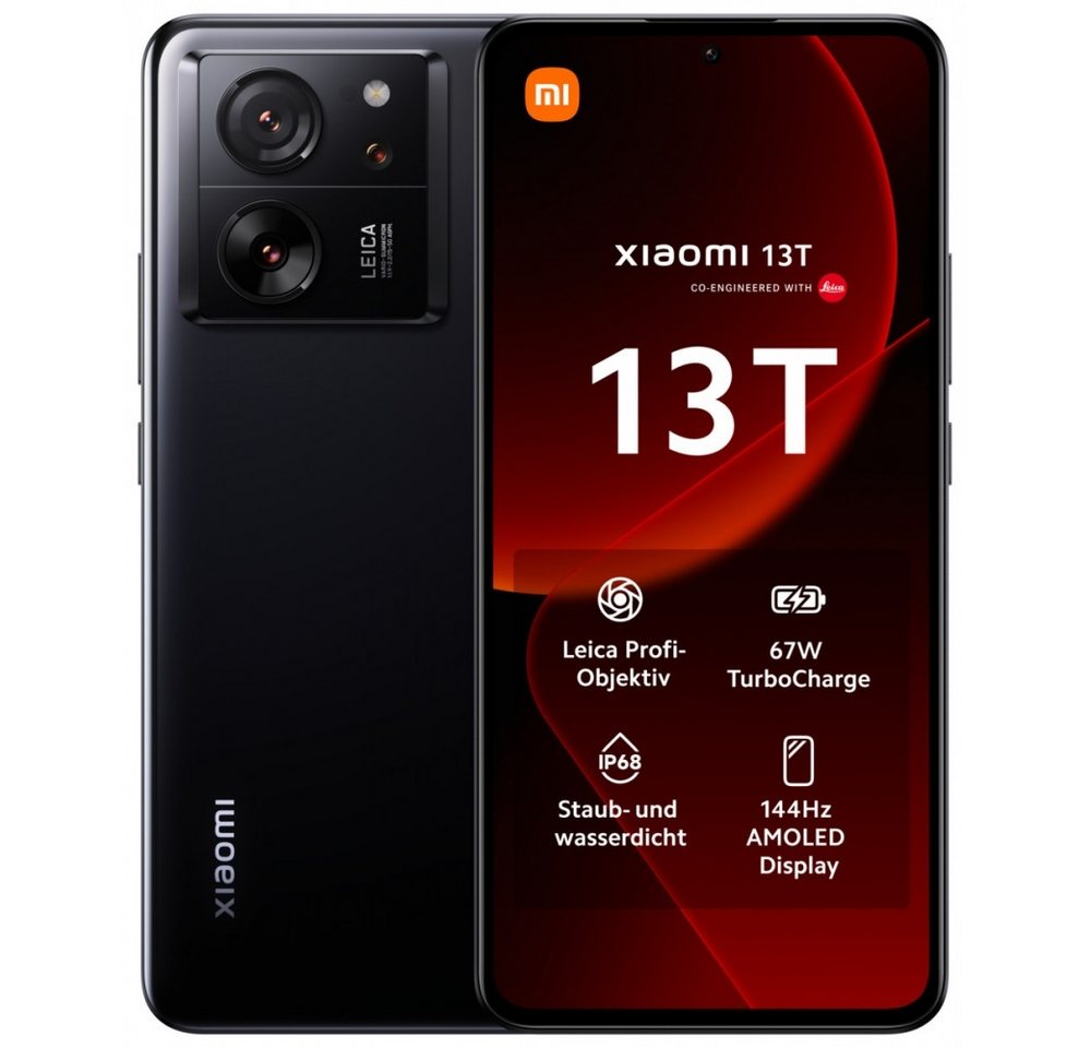 Xiaomi Xiaomi 13T 8GB/256GB, schwarz - Smartphone. Smartphone (6.67 Zoll, IP68 wasser- und staubdicht) von Xiaomi