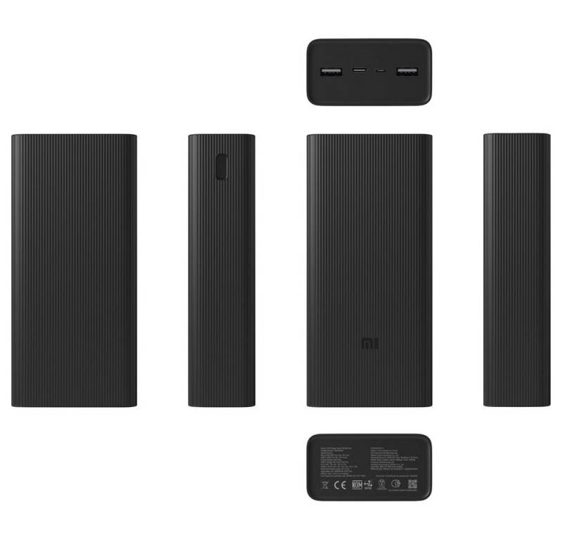 Xiaomi Xiaomi PB3018ZM Powerbank 30000 mAh USB PD LiPo Schwarz Powerbank 30000 mAh von Xiaomi