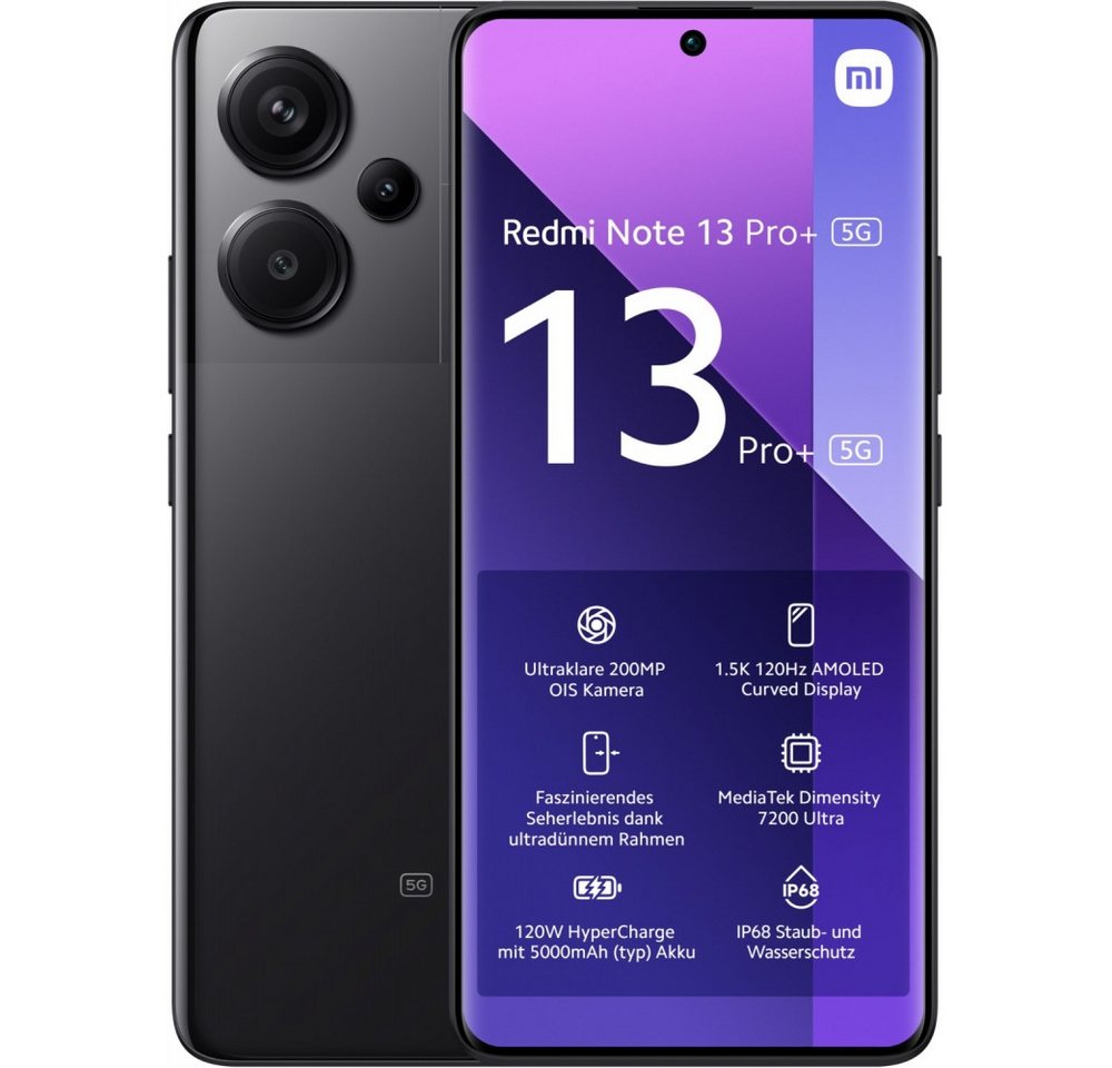 Xiaomi Xiaomi Redmi Note 13 Pro+ 5G Smartphone Smartphone (6.67 Zoll, 200 Megapixel) von Xiaomi