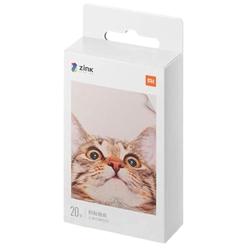 Xiaomi tragbares Drucker-Fotopapier, hochwertiges 3-Zoll-Fotopapier 20 Blatt, TEJ4019GL , 20 Stück (1er pack) von Xiaomi